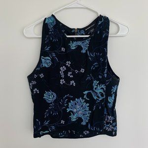 Fifteen Twenty Embroidered Crop Tank